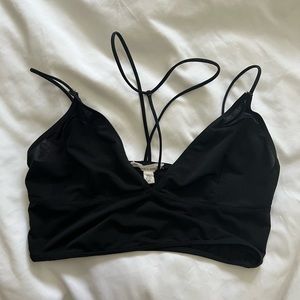 Urban Outfitters Black Strappy Bralette